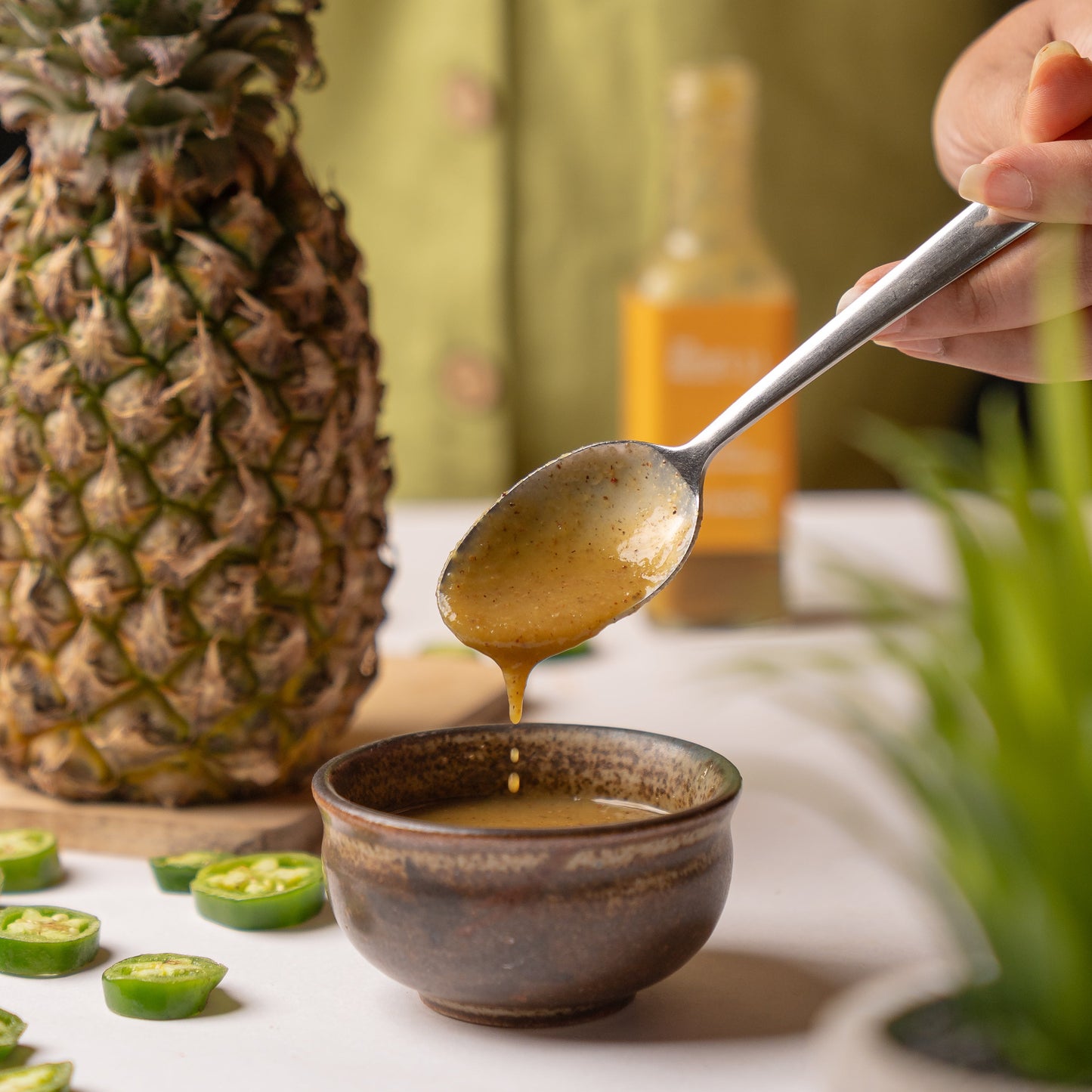 Fermented Jalapeno Pineapple Hot Sauce